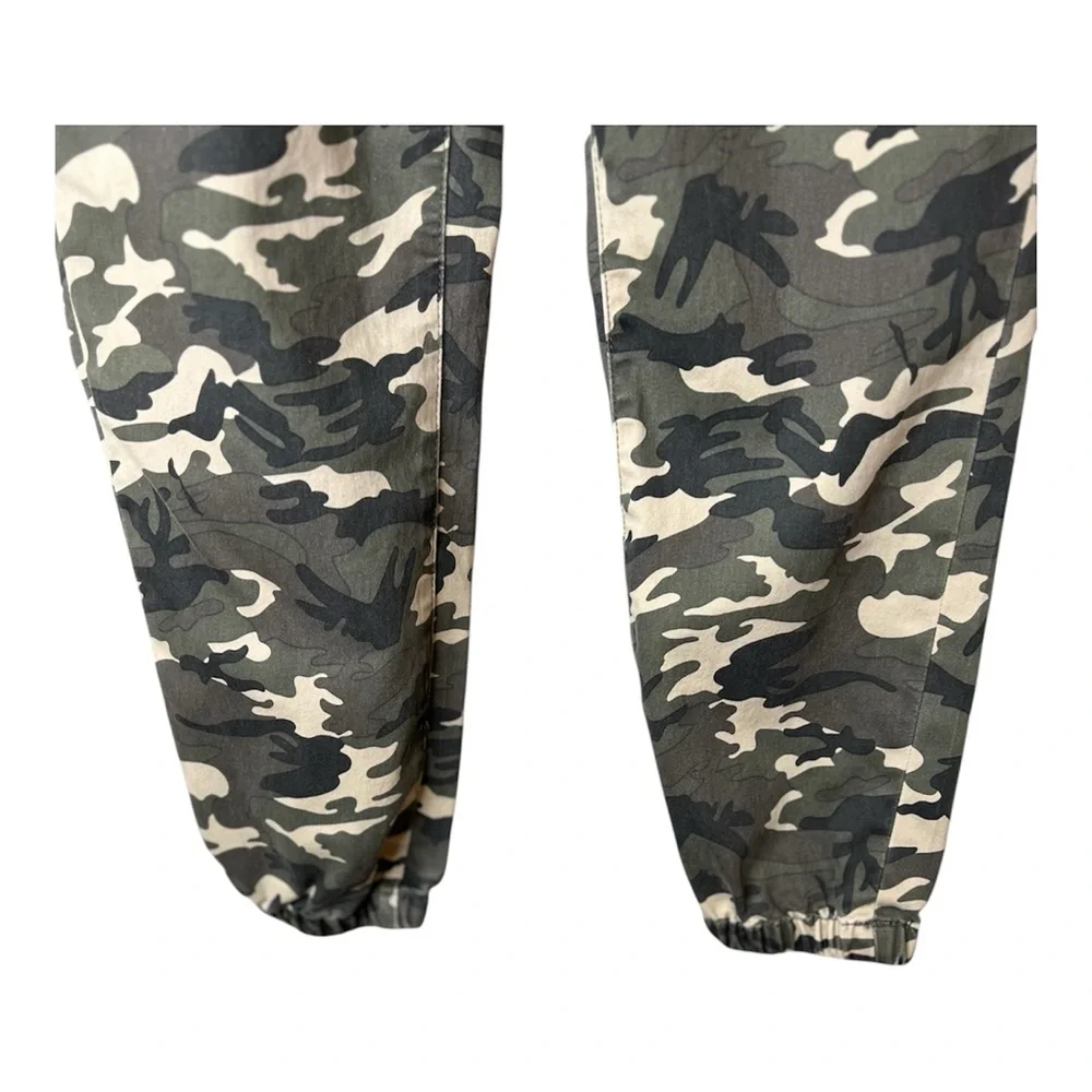 Mica Denim Camouflage High-Rise Utility Joggers